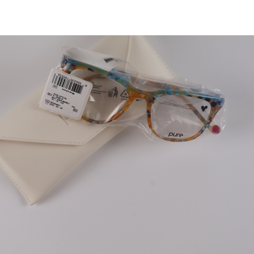 Pure Frames P3006 Aqua Marble Tortoise 51mm NWT